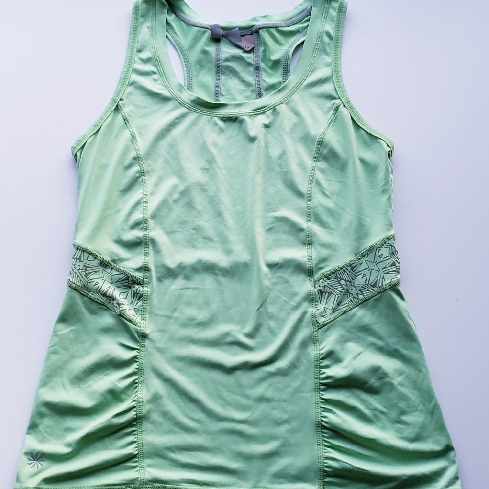 ATHLETA Northern Lights Green Racerback Tank Top